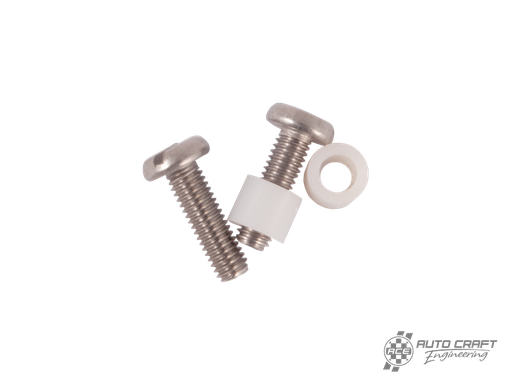 [111-998-197] Headlamp screw and spacer, white, pair - Type 1 & 2 >67