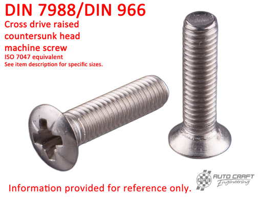 [N 14 270 1] Screw, cross drive countersunk raised head, AM 5 x 13, stainless steel - DIN 7988