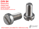 Screw, slotted drive cheese head, AM 5 X 10, stainless steel - DIN 84