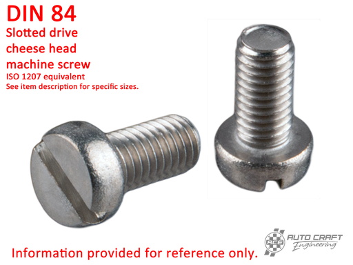 [N 10 704 2] Screw, slotted drive cheese head, AM 5 X 10, stainless steel - DIN 84