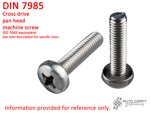 [N 14 141 2] Screw, cross drive raised pan head, AM 6 X 18, stainless steel - DIN 7985