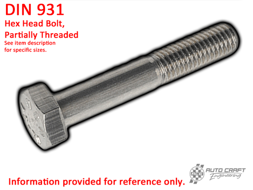 [N 10 349 2] Bolt, hex. head, SM 6 X 45, stainless steel - DIN 931