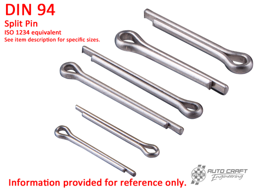 [N 12 503 1] Split pin, 1 X 10, stainless steel - DIN 94