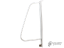 Fixed 1/4 light frame & divider bar, left - Type 2, 68>79