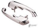 Cab door handles, chrome, pair - Type 2, 69>79