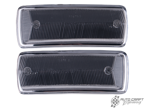 [211-953-141/K/PR] Front indicator lenses, clear, pair - Type 2, 68>72