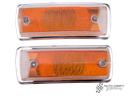 Front indicator lenses, orange, pair - Type 2, 68>72