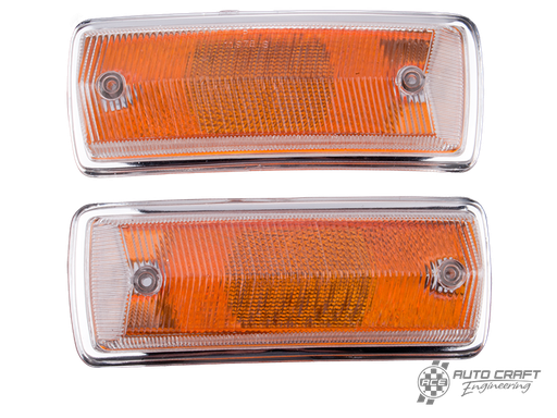 [211-953-141/J/PR] Front indicator lenses, orange, pair - Type 2, 68>72