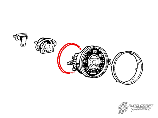 [111-957-375/A] Speedometer seal - various aircooled