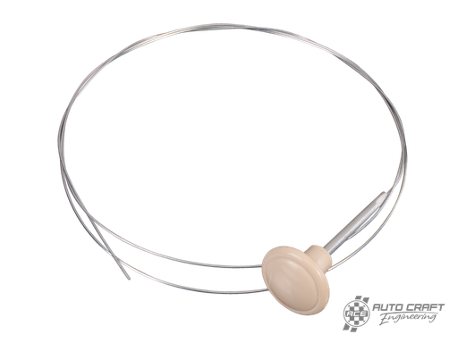 [113-823-531] Bonnet release cable, ivory knob - Type 1, 52>66