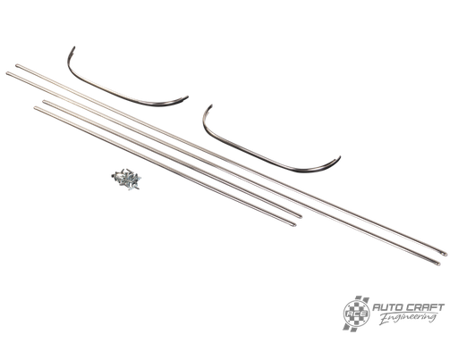 [151-853-111/A] Interior door panel stainless steel trim, convertible - Type 1, 56>57