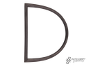 Fixed side window seal, double cab - Type 2, 68>74