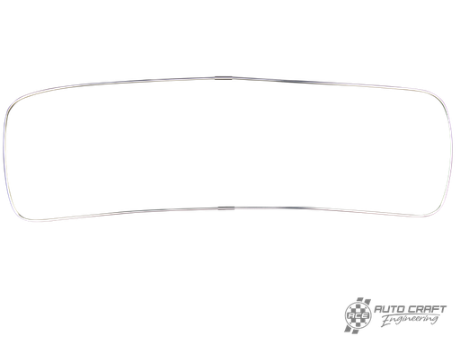 [151-853-305/A] Aluminium deluxe trim, front screen - Type 1, Convertible, 51>57