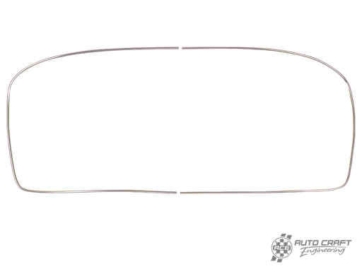 [151-853-305/D] Aluminium deluxe trim, front screen - Type 1 Convertible, 73>79