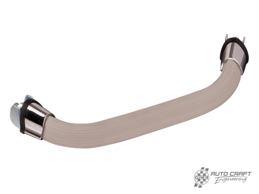 [151-857-641/B] Dash grab handle, silver beige with chrome end pieces - Type 1, 60>67