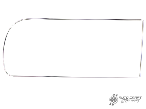 [241-853-348] Aluminium deluxe trim, 3/4 rear side window, right - Type 2, 68>79