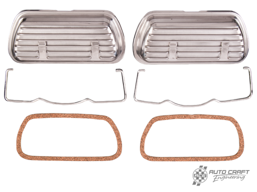 [113-101-475/AL] Clip on aluminium rocker covers - 1200cc-1600cc