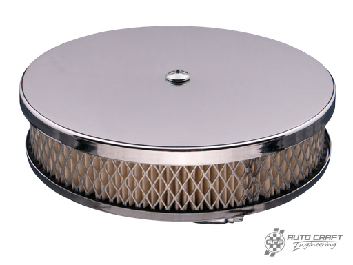 [111-129-781] Pancake air filter, chrome - 1200cc-1600cc