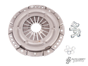 Clutch pressure plate, 180mm - various aircooled, 71>