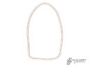 Seal, Rear light housing to lens - Type 1, 68>73