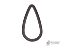 Number plate light housing seal - Type 1, >52