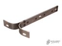 Bumper bracket, front, left (barndoor) - Type 2, >55