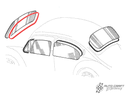Front screen seal, Standard - Typ 1, 53>57