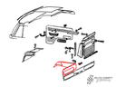 Seat stand surround mats, black - Type 2, 77>79