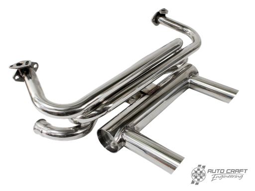 [AC251714] Stainless steel twin pipe exhaust system, 1300cc-1600cc - Type 1 & 14, 60>