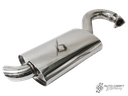 Stainless steel mondo muffler for merged exhaust - Type 1, 60>79