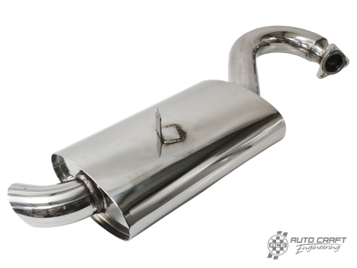 [AC251711] Stainless steel mondo muffler for merged exhaust - Type 1, 60>79