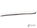 Cab door window scraper, with wire clip, inner left - Type 2, 68>79
