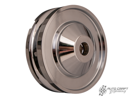 [111-903-112/C] Billet alternator/dynamo pulley, polished