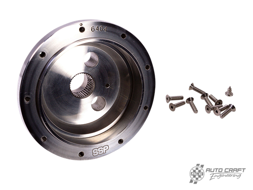 [111-400-055] Steering wheel boss kit, polished aluminium, 9x102 - Type 2, 68>74