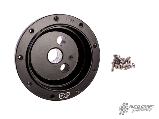 [111-400-056] Steering wheel boss kit, black, aluminium, 9x102 - Type 2, 68>74