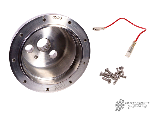 [111-400-057] Steering wheel boss kit, polished aluminium, 9x102 - Type 1, 60>74