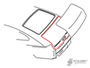 Boot lid seal, fastback - Type 3, 66>73