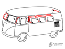 Window seal kit, 11 window with 6 pop-outs - Type 2, 55>63