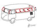 Window seal kit, 15 window with no pop-outs - Type 2, 55>63