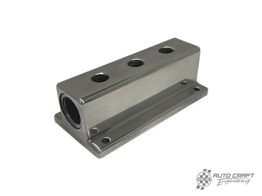 [ACE0005/POL] Fuel distribution block, polished - Various aircooled