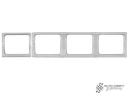 Side window panel inner, left, four windows - Type 2, 55>67