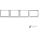 Side window panel inner, right. four windows - Type 2, 55>67